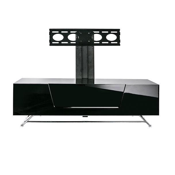Alphason Chromium 1200mm TV Stand with Bracket in Black (CRO2-1200BKT-BK)