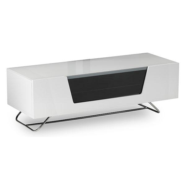 Alphason Chromium 1200mm TV Stand in White (CRO2-1200CB-WHT)
