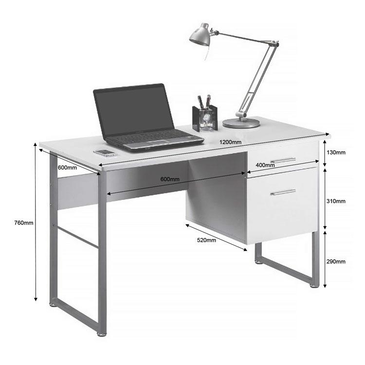 Alphason Cabrini Office Desk (AW22226-WH)