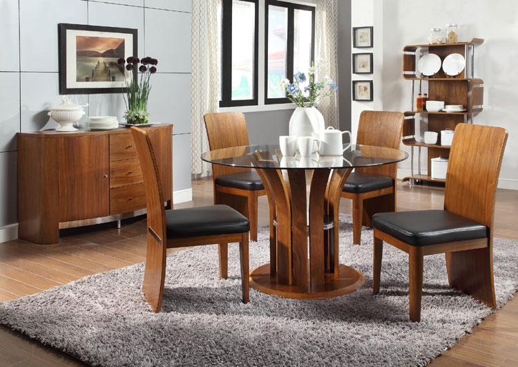 Jual Bali Curved Bookcase in Walnut (BS201-WAL)