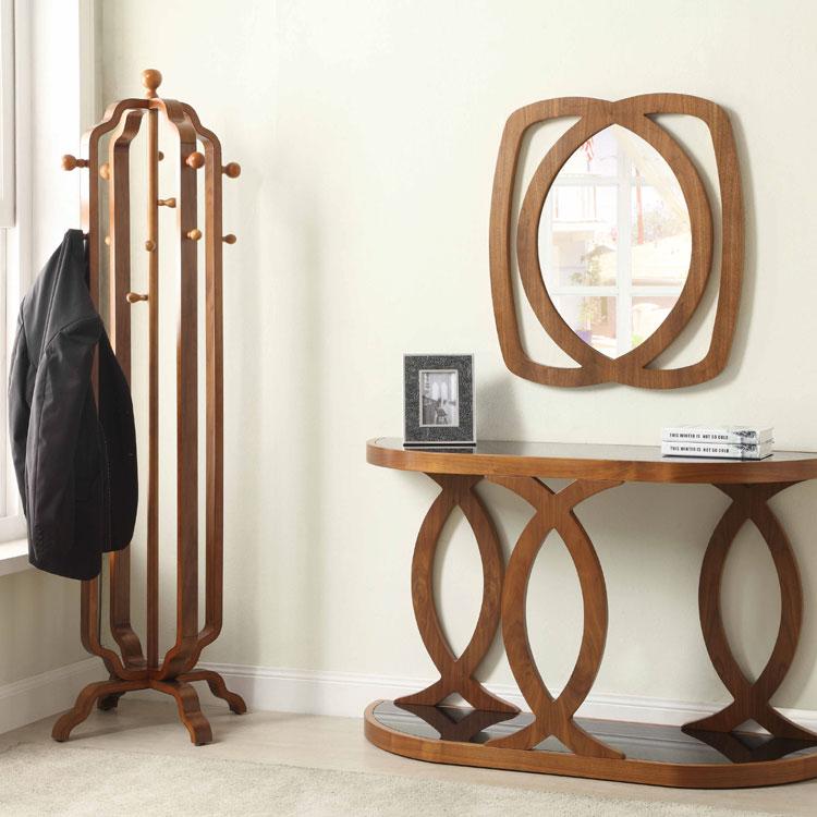 Jual San Marino Curved Walnut Coat Stand (JF505)