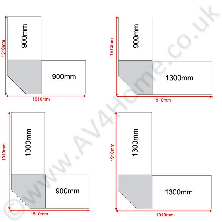 Jual Curve PC201-CCB Corner Connector in Black Glass