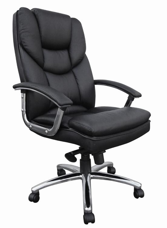 Teknik Skyline Black Italian Luxury Leather Executive Chair (9410386BLK)