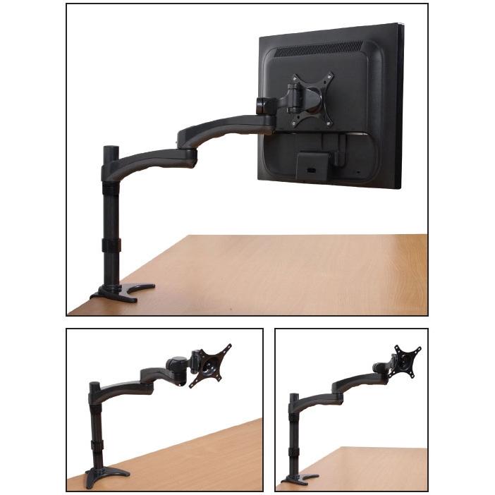 B-Tech BT7373 - Dual Arm Flat Screen Desk Mount