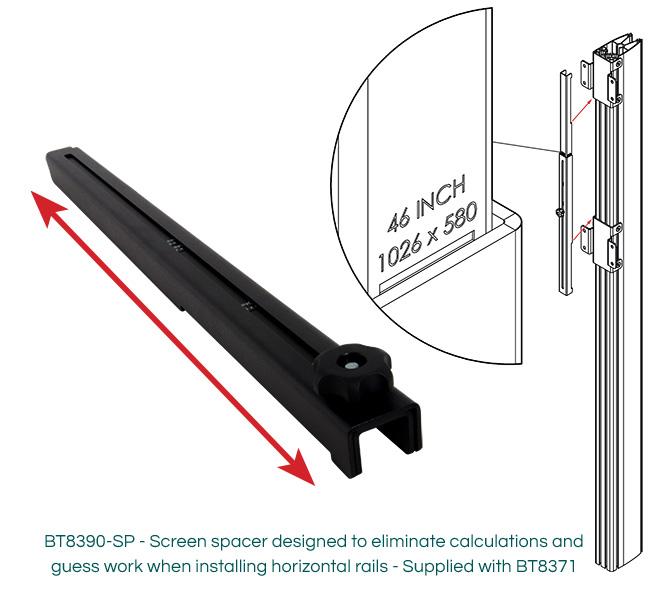 B-Tech BT8371 - Video Wall Stand for 3 x 3 Display Wall