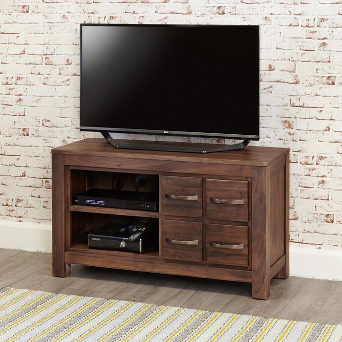Baumhaus Mayan Walnut Four Drawer TV Cabinet (CWC09D)