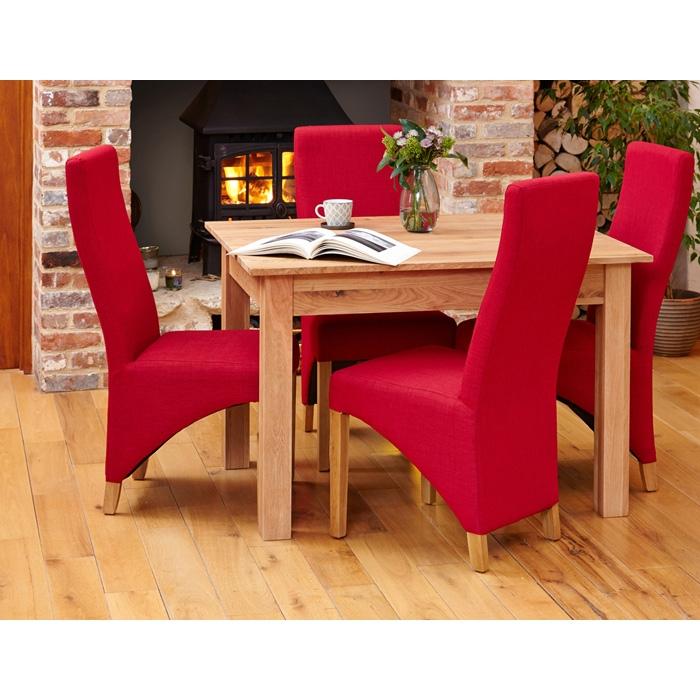 Baumhaus Mobel Oak Dining Table for 4 People (COR04A)