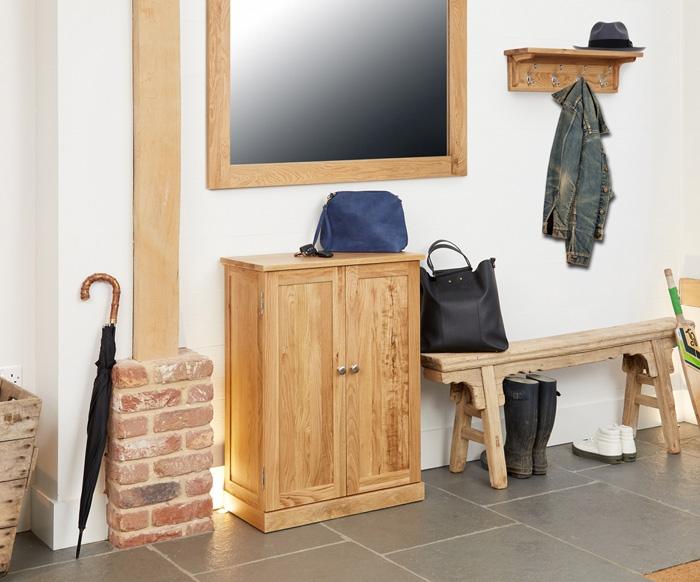 Baumhaus Mobel Oak Shoe Cupboard (COR20A)