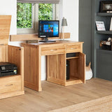Baumhaus Mobel Oak Single Pedestal Computer Desk (COR06B)