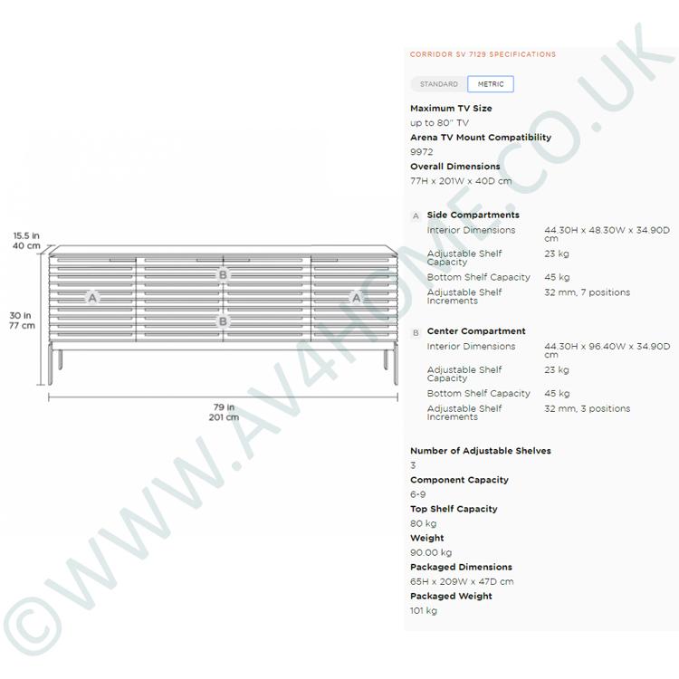 Bdi corridor sv 7129 media cabinet deals