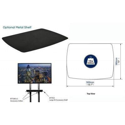 B-Tech BT4002 TV Floor Stand for screens up to 65-inch