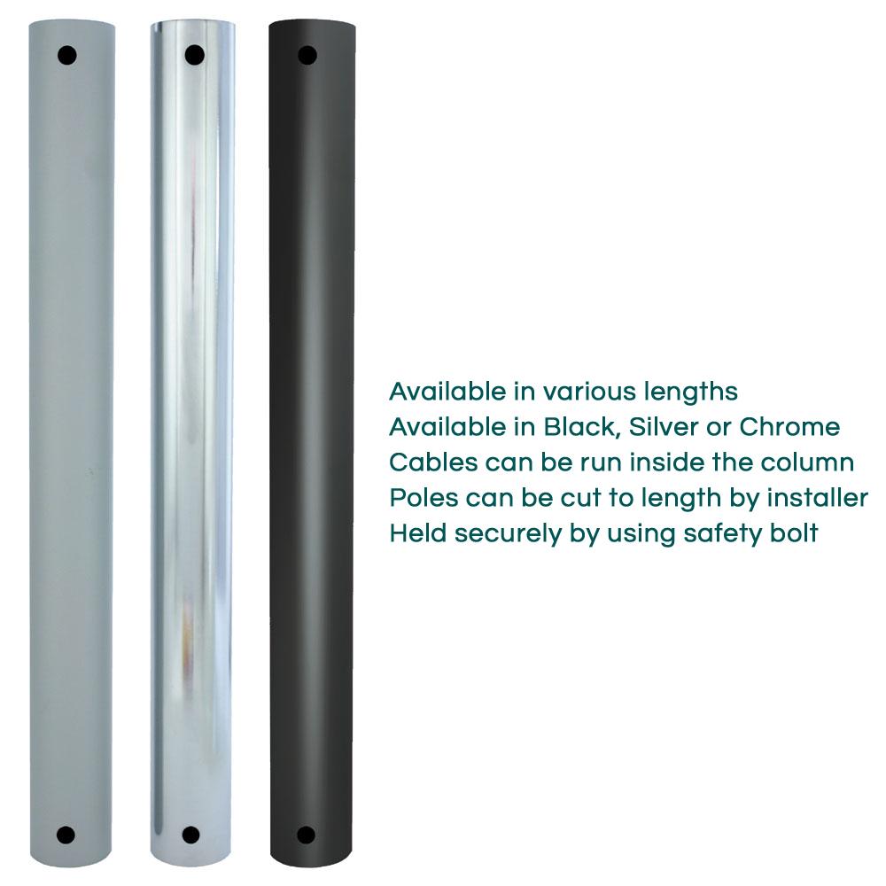 B-Tech BT7017 - Modular TV Ceiling Mount I-Beam (Girder) Mount to 50mm pole adaptor