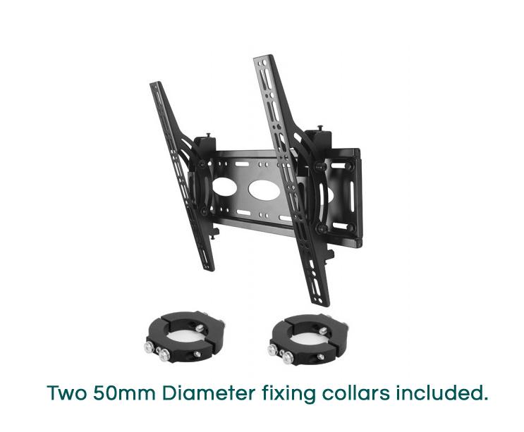 B-Tech BT7808 Ceiling / Wall Mount with Tilt for 50mm Diameter Poles