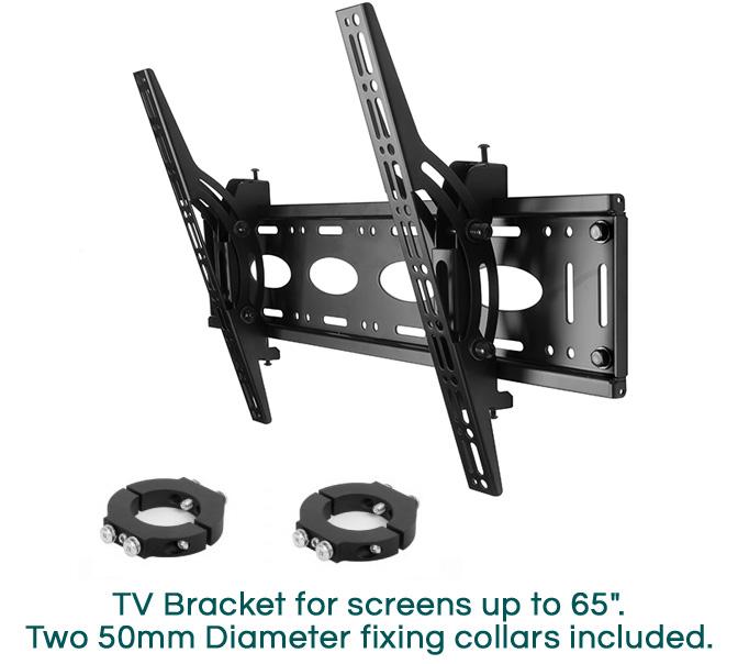B-Tech BT7808 Ceiling / Wall Mount with Tilt for 50mm Diameter Poles
