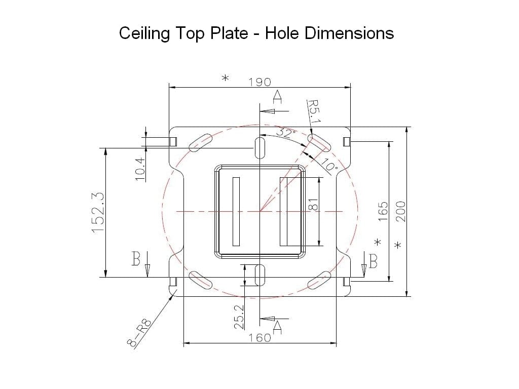 Multibrackets Heavy Duty M Ceiling Mount Pro MBC1USD