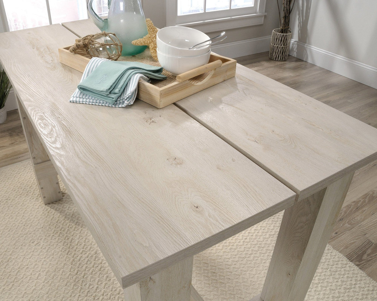 Teknik Counter Height Bench Desk in Chalked Chestnut (5427128)