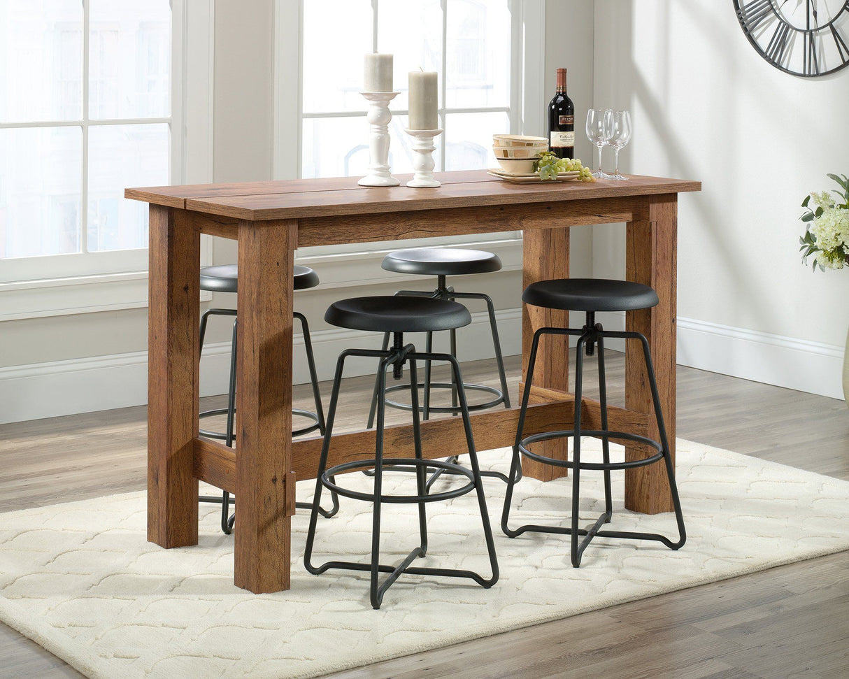 Teknik Counter Height Bench Desk in Vintage Oak (5427127)