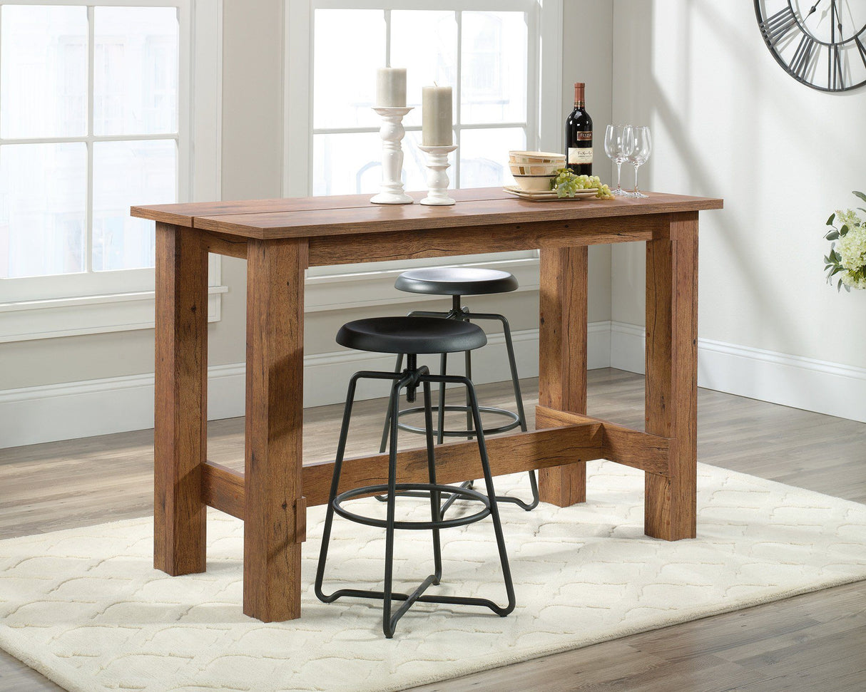 Teknik Counter Height Bench Desk in Vintage Oak (5427127)