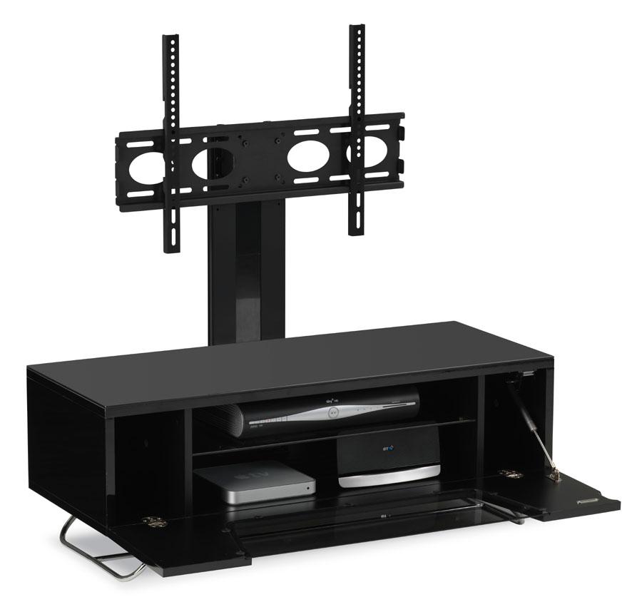Alphason Chromium 2 Black Cantilever TV Stand (CRO2-1000BKT-BLK)