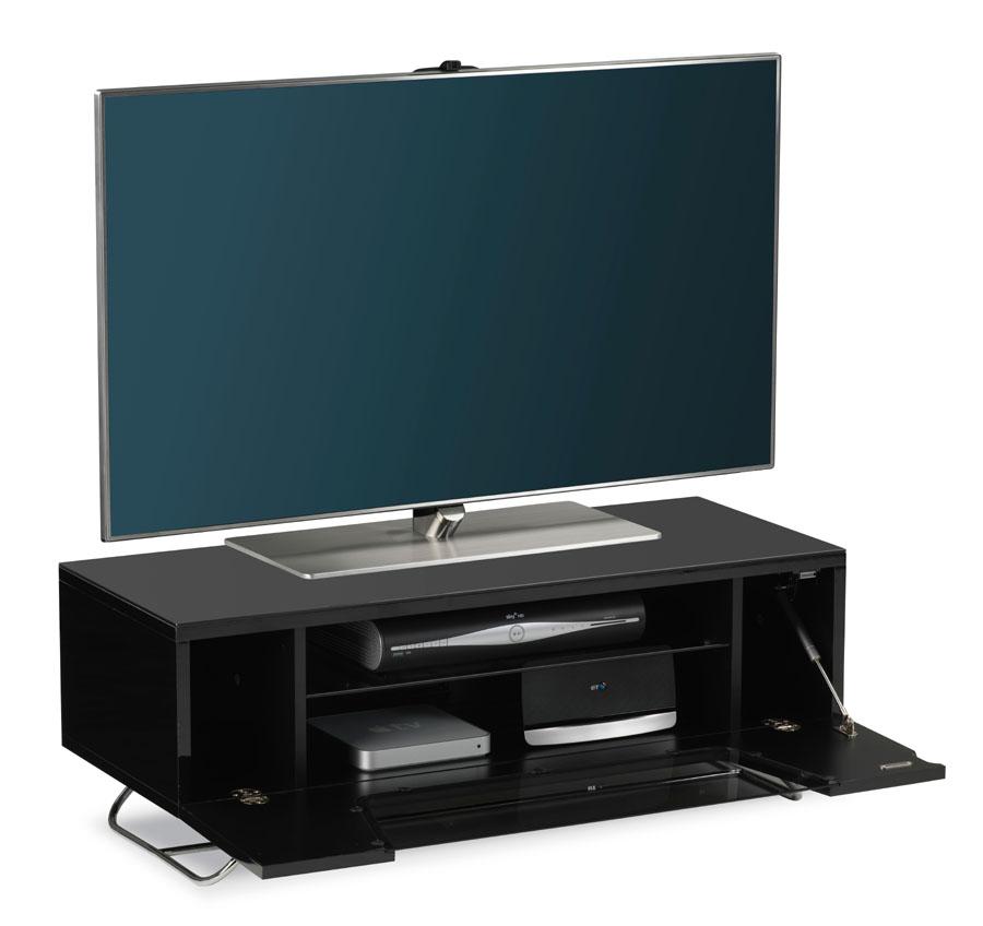 Alphason Chromium 2 Black TV Stand (CRO2-1000CB-BLK)