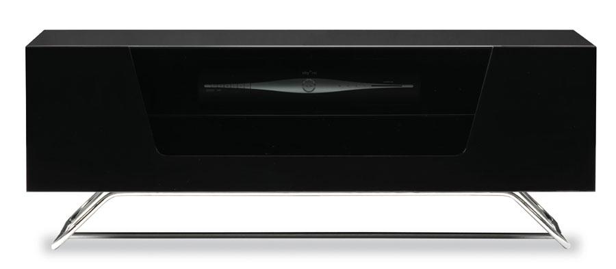 Alphason Chromium 2 Black TV Stand (CRO2-1000CB-BLK)