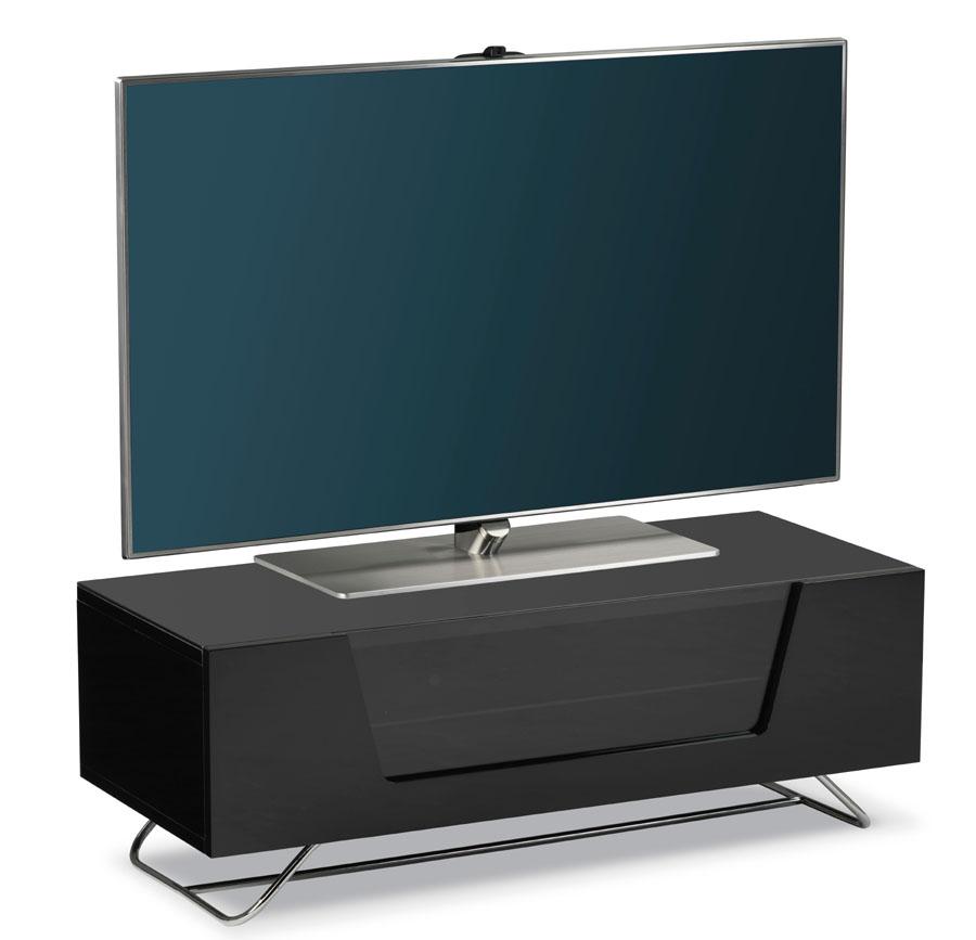 Alphason Chromium 2 Black TV Stand (CRO2-1000CB-BLK)