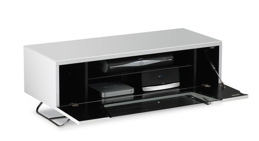 Alphason Chromium 2 White TV Stand (CRO2-1000CB-WHT)