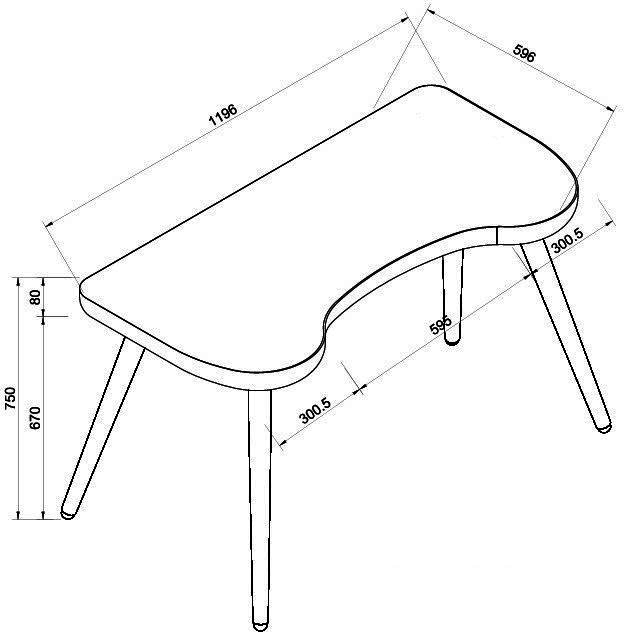 Jual San Francisco 1100mm Wide Oak Desk with Glass Top (PC714 DESK OAK)