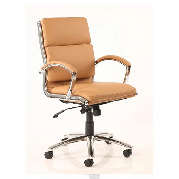 Dynamic Classic Medium Back Executive Office Chair in Tan