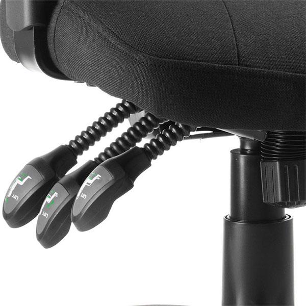 Dynamic Galaxy Ergonomic Executive Fabric Operator Chair in Black