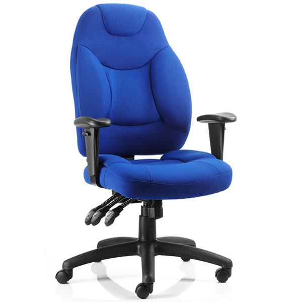 Dynamic Galaxy Ergonomic Executive Fabric Operator Chair in Blue
