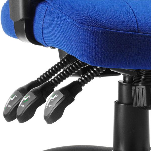 Dynamic Galaxy Ergonomic Executive Fabric Operator Chair in Blue