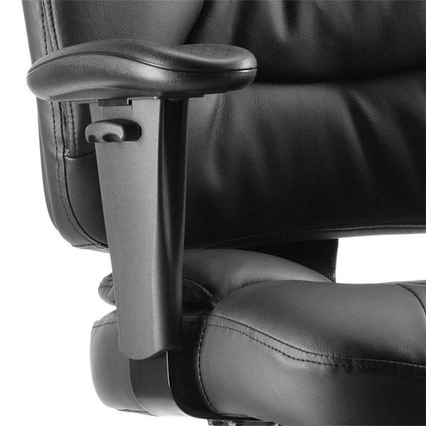 Dynamic Galaxy Ergonomic Executive Leather Operator Chair in Black