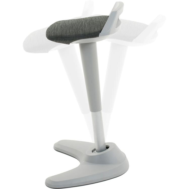 Dynamic Spry Sit and Stand Stool in Black