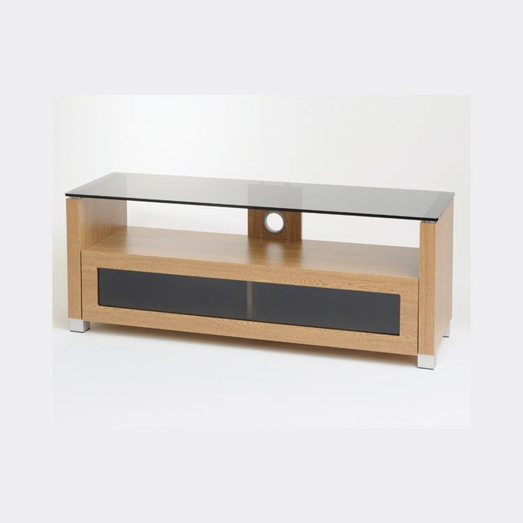 TTAP Elegance TV Cabinet in Oak and Tinted Glass (AVS-L642-1050-3OT)