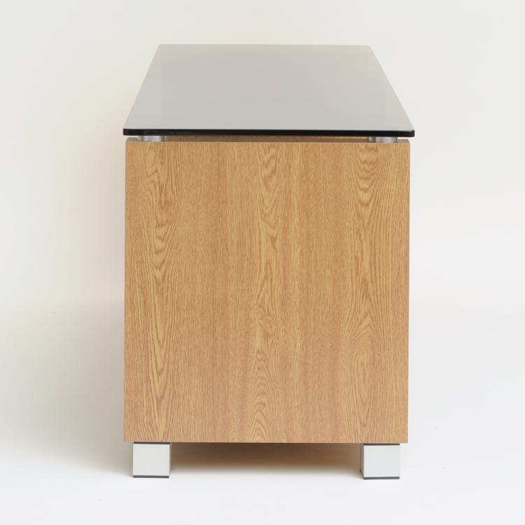 TTAP Elegance TV Cabinet in Oak and Tinted Glass (AVS-L642-1250-3OT)