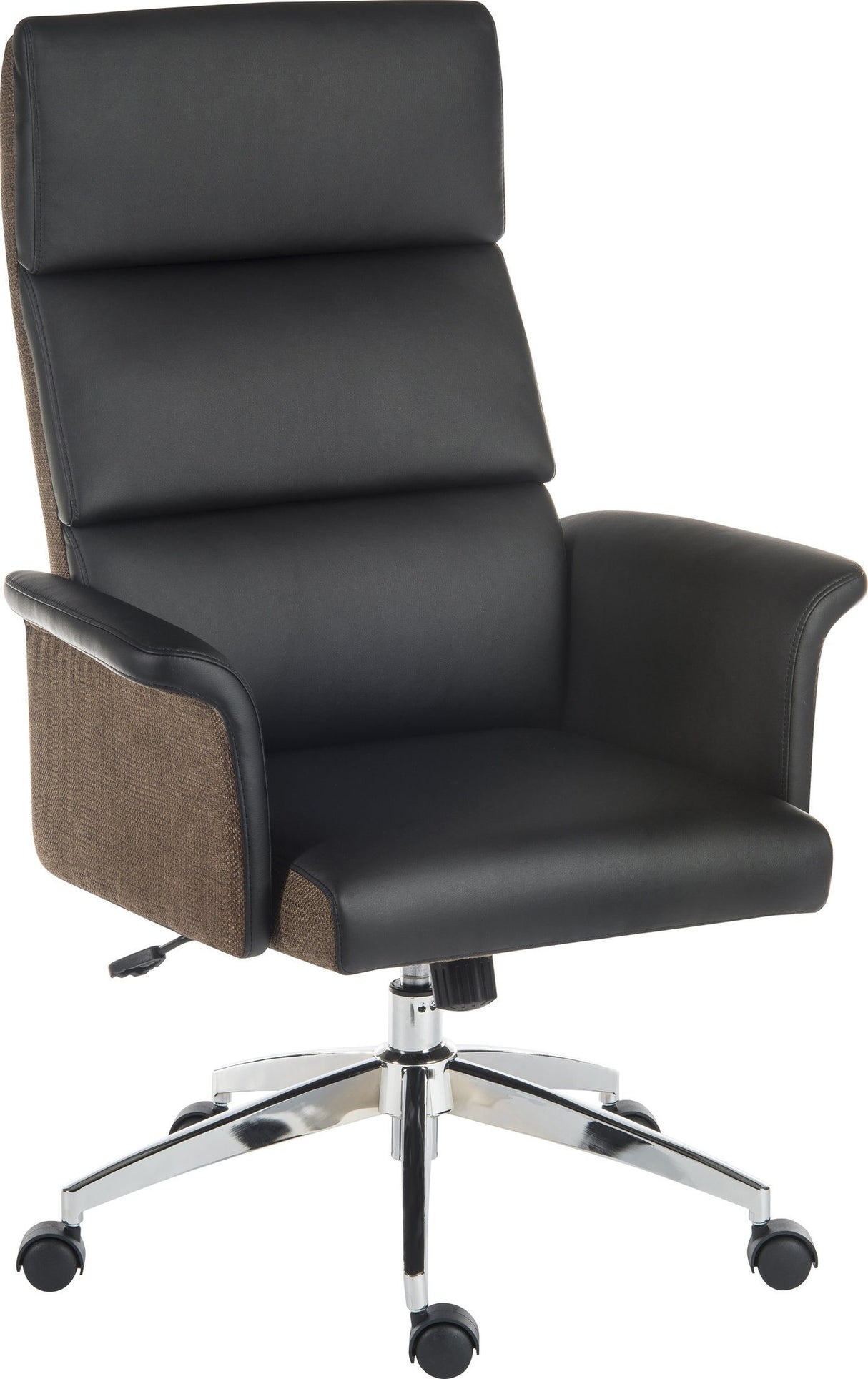 Teknik Elegance High Back Black Leather Chair