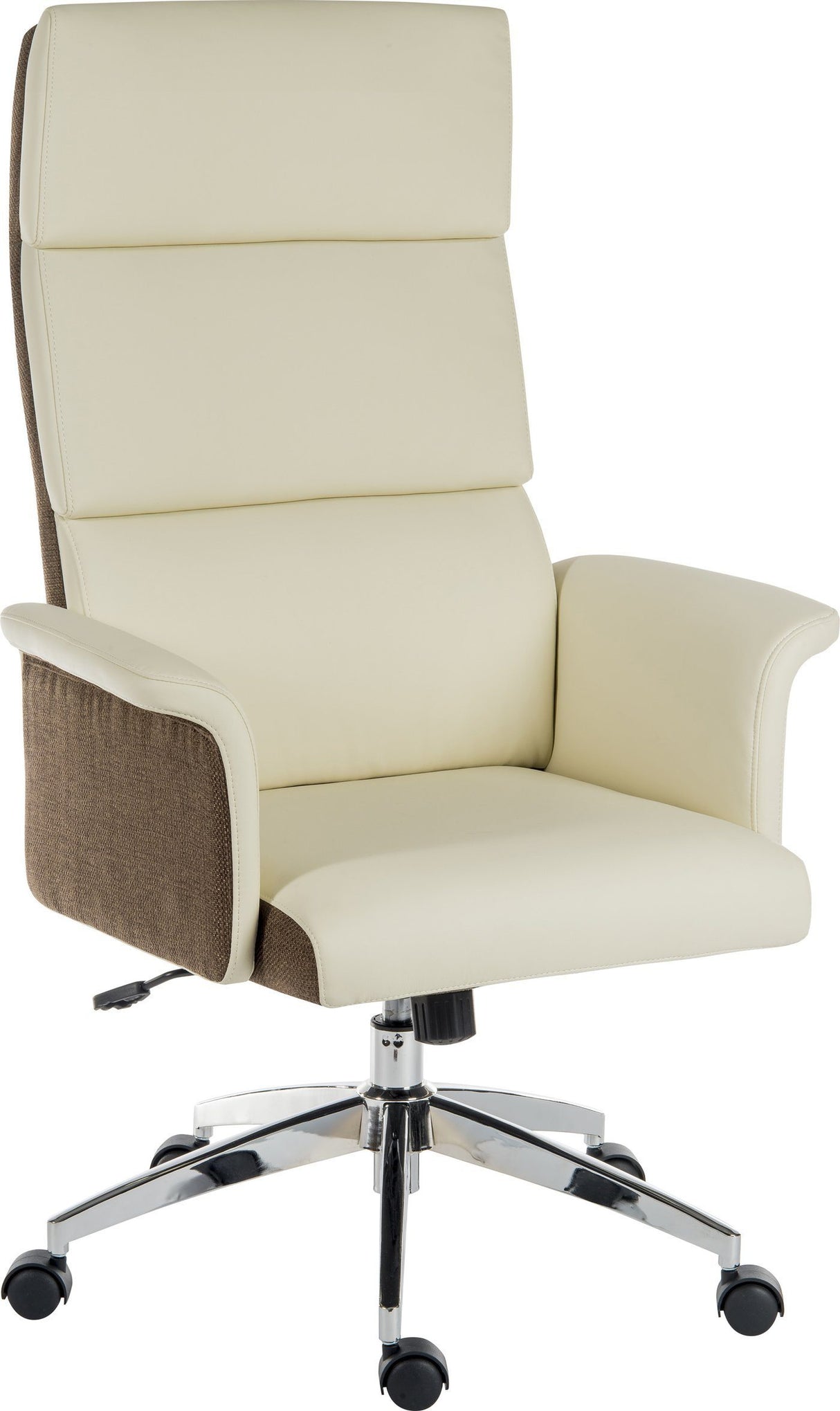 Teknik Elegance High Back Cream Leather Chair