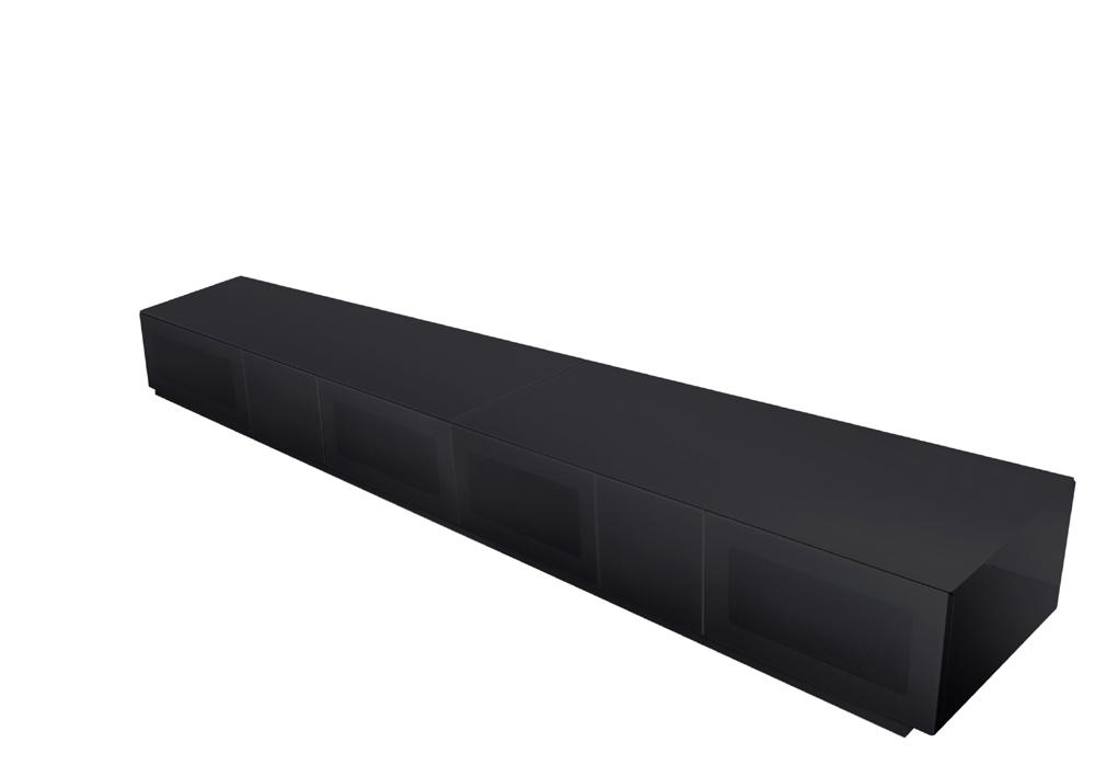 Alphason Element EMT2500 High Gloss Black TV Cabinet