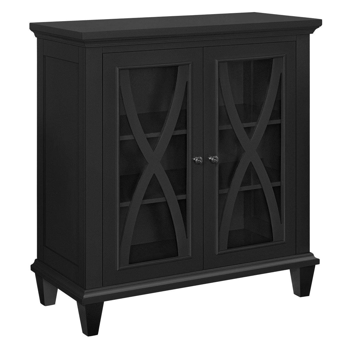 Dorel Home Ellington Range Accent Cabinet in Black