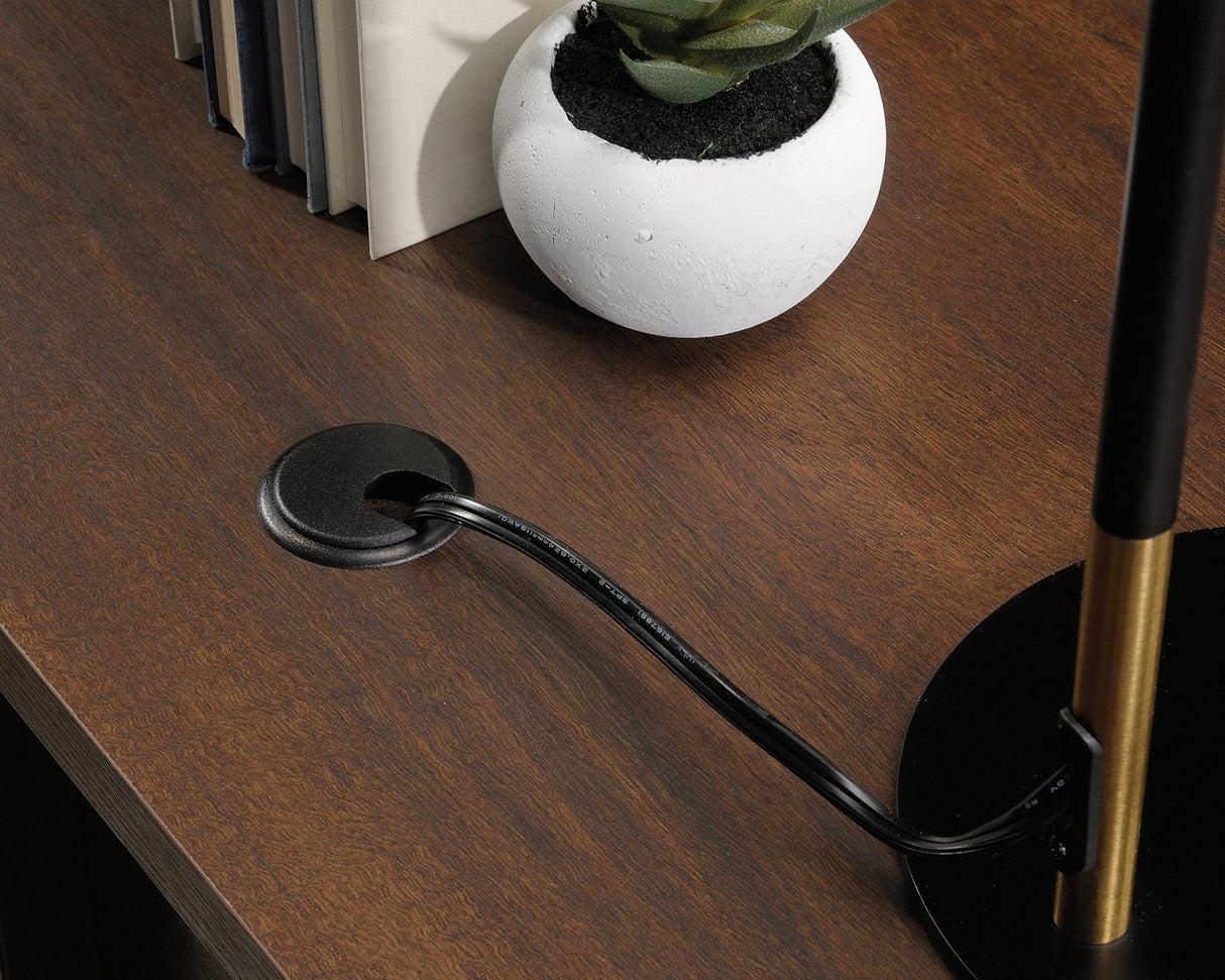 Teknik Elstree L-Shaped Corner Office Desk in Mahogany (5426914)