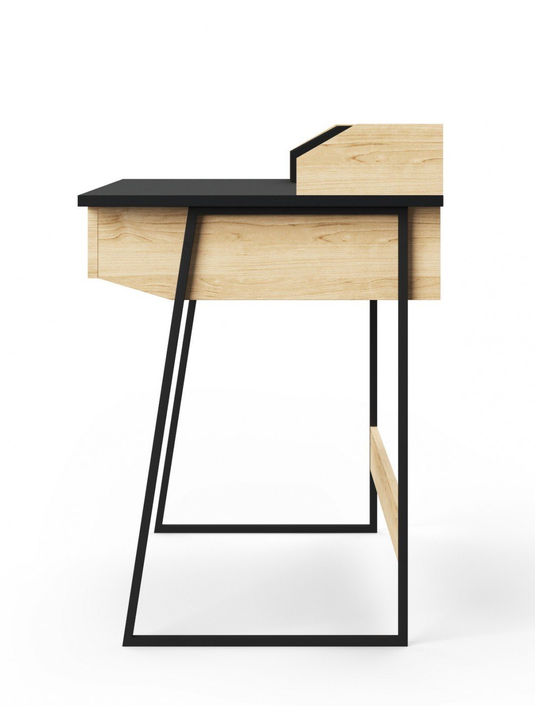 Alphason Salisbury Black and Oak Home Office Desk (AW3100)