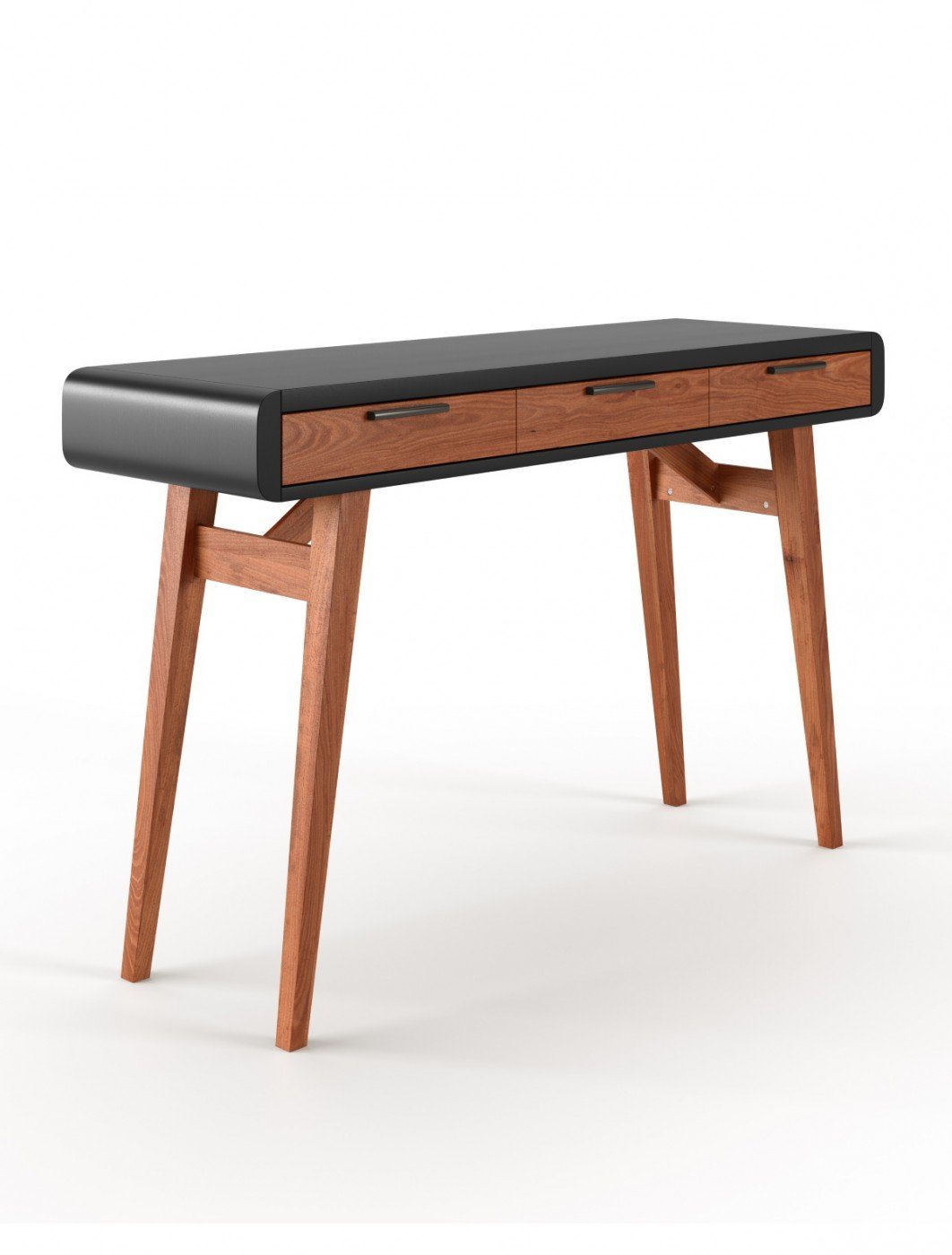 Alphason Pevensey Black and Oak Study Desk (AW3150)