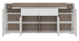 Furniture To Go Toronto 4 Door 2 Drawer Sideboard with LED Lighting (4202544)