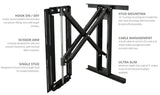 Future Automation PS65 Cantilever Wall Mount with Swivel to suit 65 to 75 inch