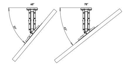 Future Automation PS65 Cantilever Wall Mount with Swivel to suit 65 to 75 inch