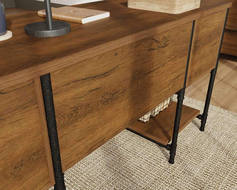 Teknik Iron Foundry Double Pedestal Office Desk (5427134)
