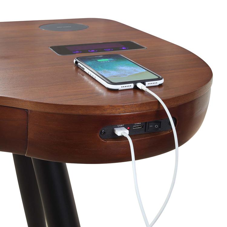 Jual San Francisco Smart Desk With Speakers And Wireless Charging in Walnut (PC711WAL)