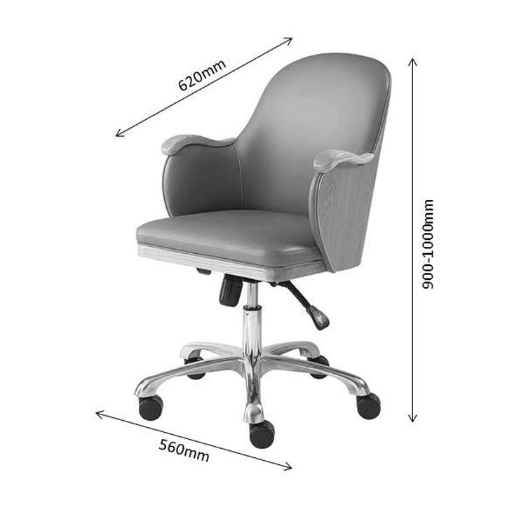 Jual San Francisco PC712 Executive Office Chair in Walnut and Cream Leather
