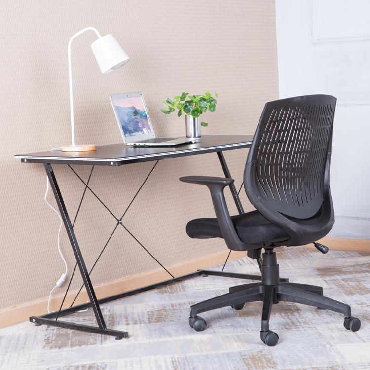 Alphason Malibu Black Task Operator Chair With Arms (AOC5460BLK)